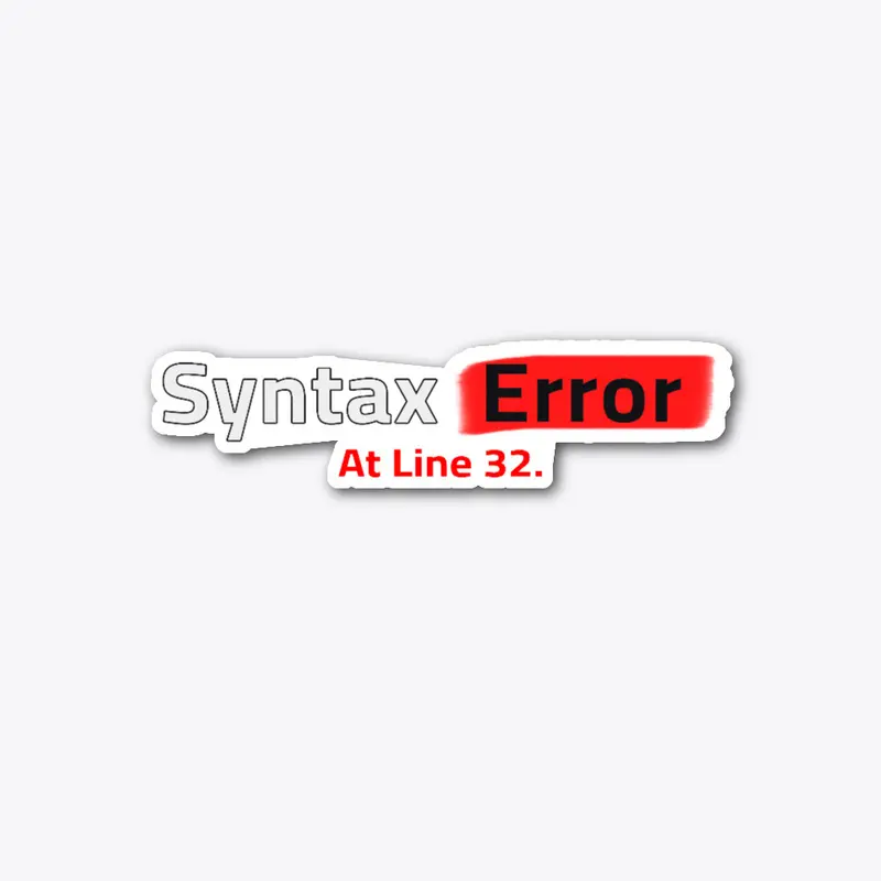 Syntax Error